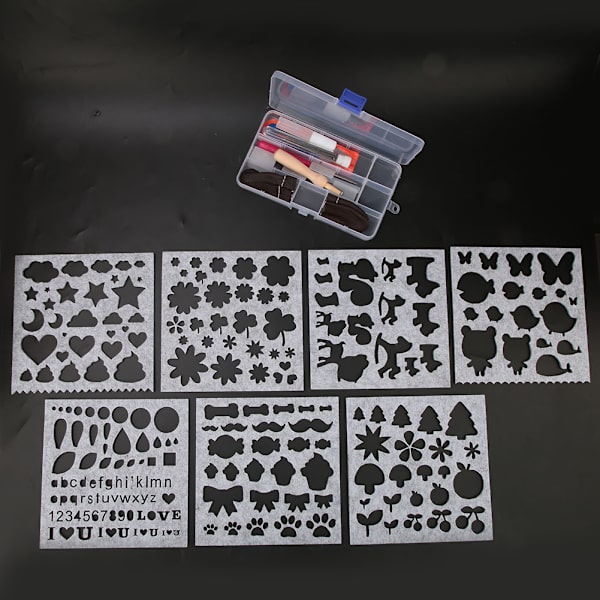 DIY Non-woven Fabric Needle Felting Template Mold Handcraft Making Tool Accessories