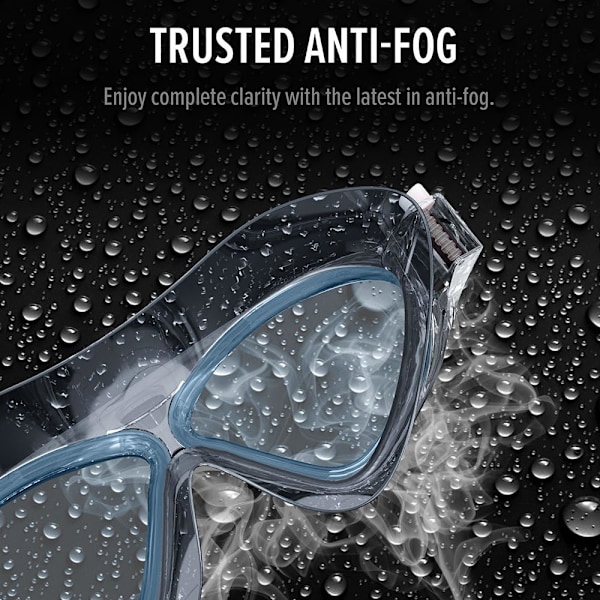 OutdoorMaster Simmask - Bred Synfält Simmask & Glasögon Anti-imma Vattentät L.Blå Light Blue