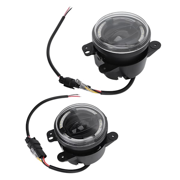 2 st 4 tum LED-Dimljus för Frontstötfångare Runda Körljus Ersättning för Jeep Wrangler 2007‑2018