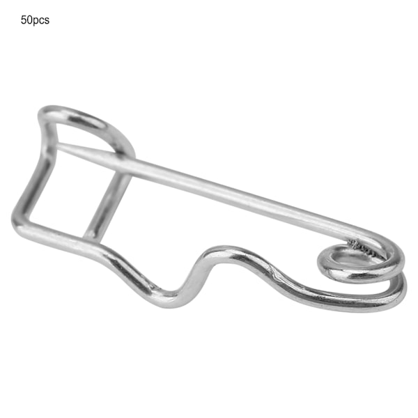 50 kpl metallisia turvakiinnittimiä, neulakiinnittimiä, rintaneulakiinnittimiä, lukitusneulakiinnittimiä, ompelutarvikkeita (22 mm)