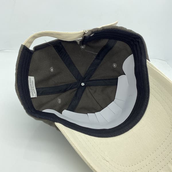 Hat Dame Broderede Bogstaver Sommer Lille Kort Skygge Blød Blue
