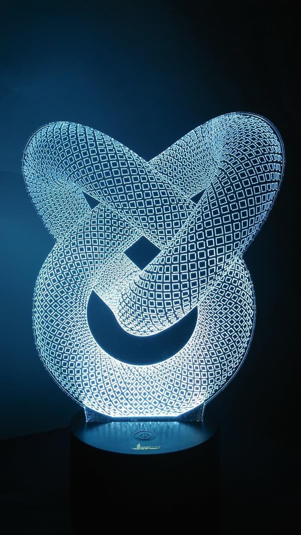 Kjedeledd 3D Nattlys LED Illusjonslampe Nattbordslampe