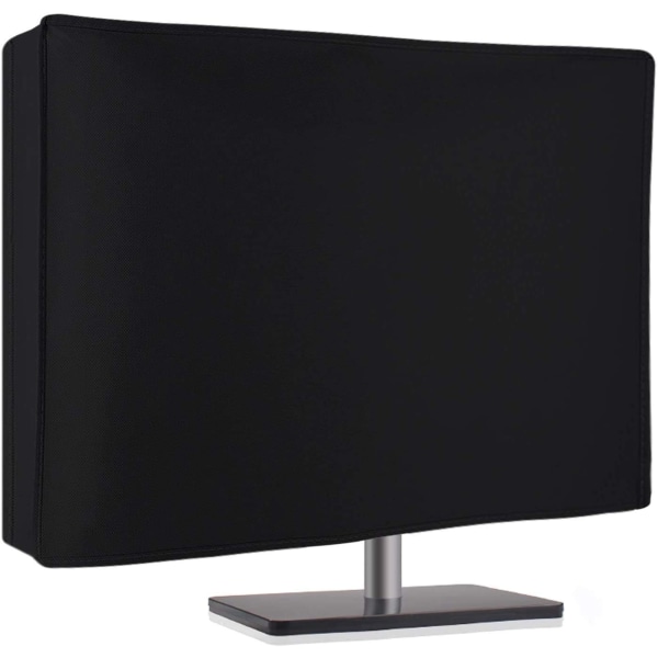 Silkeblød Nonwoven Monitor Støvcover til 27” 28” 29\" LED LCD Skærme Flad Panel HD Display (Størrelse: 28B x 18H x 4D) -Sort