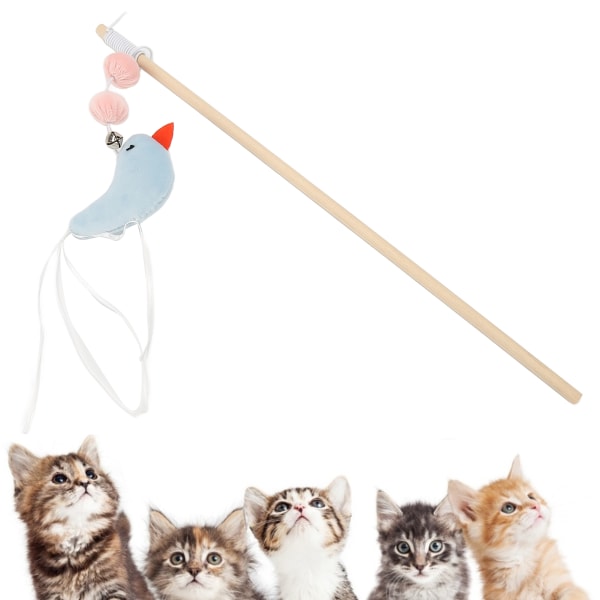 Funny Cat Stick Interaktiv og lett naturlig trestang Funny Cat Stick for Cat