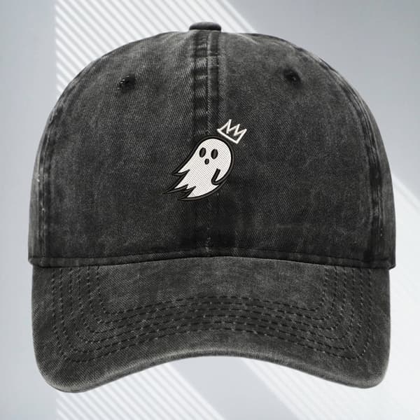 Aavebrodeerattu baseball-lippis, rento hattu Black