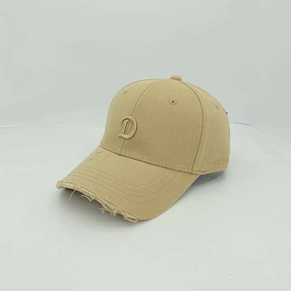 Hatt Dam D-broderi Ripped Retro B Grey