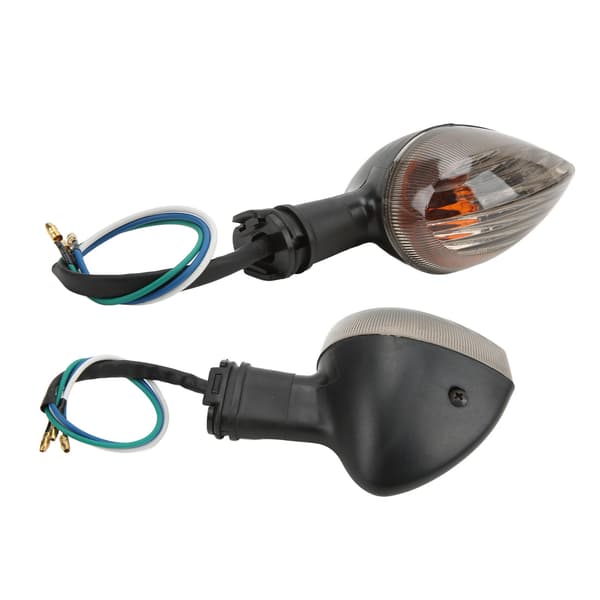 Par Blinklys Indikatorlys Foran Side 12V 6W Udskiftning til YZF R1 2009‑2014 Sort
