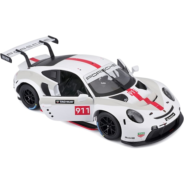 B18-28013 Porsche 911 RSR GT 1:24 Skala Die-Cast Samlebil, Assorterte Design og Farger