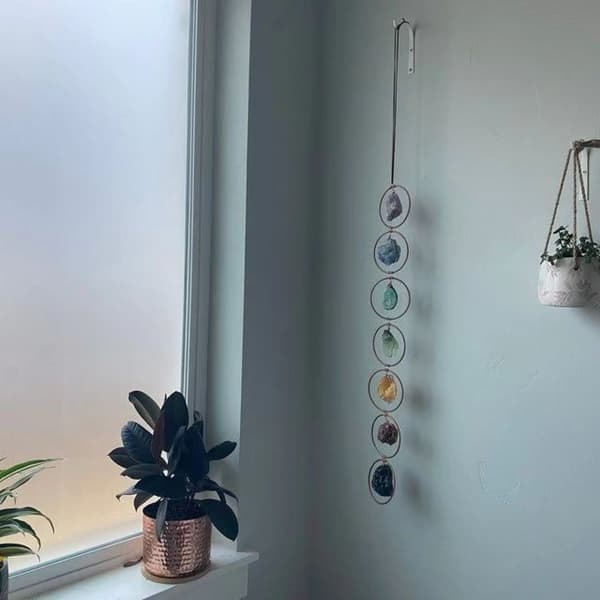 7 Chakra Ädelstenar Reiki Healing Kristaller Hängande Prydnad