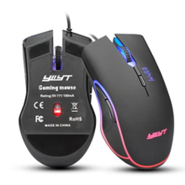 Kablet Gaming Mus, 3200 DPI, 7 Programmerbare Knapper, RGB Ba