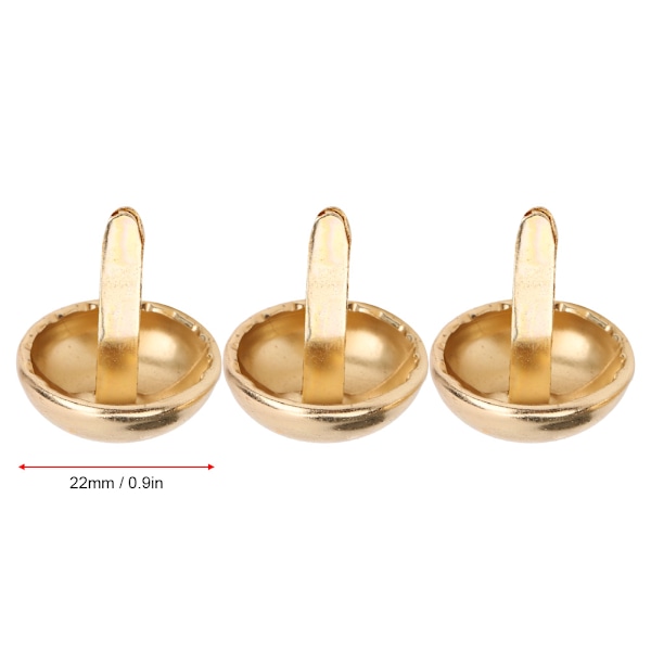 20 stk. 22MM svampeformede dekorative nitter DIY zinklegeringsøm hardware tilbehør 22mm guld