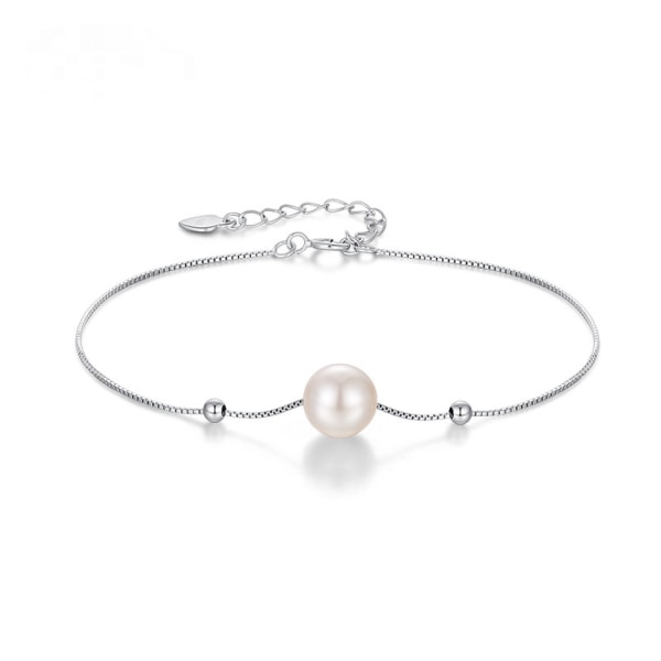 S925 Silver Pearl Anklet Fashion Design AB Sugar Anklet Fema A