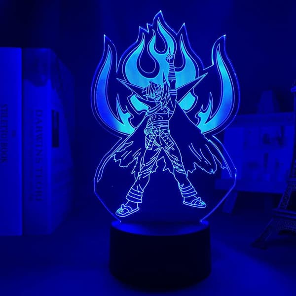 3D Lampe Anime Gurren Lagann Figur Lys Endre Dekor Led L