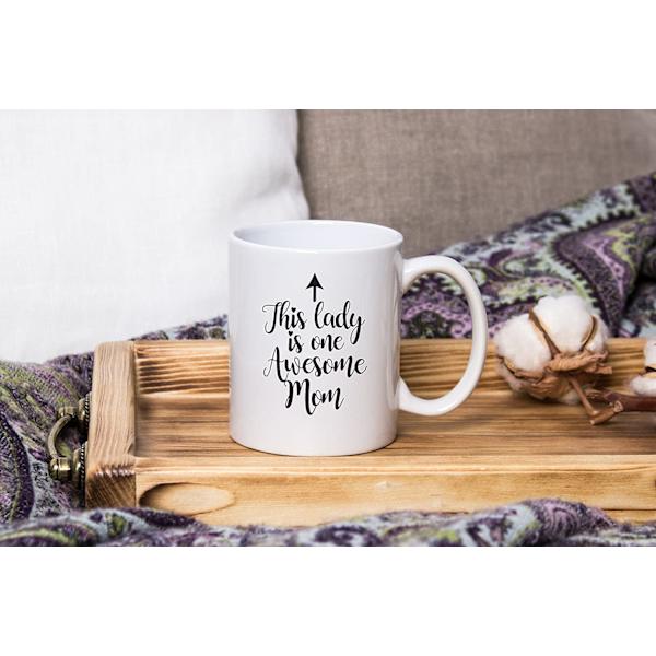 One Awesome Mom Funny Coffee Mug - Bedste Morsdagsgaver til Mor, Kvinder - Unik