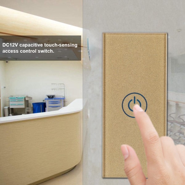 DC12V Touch Exit Button LED Swicth On/Off Dörråtkomstkontrollsystem