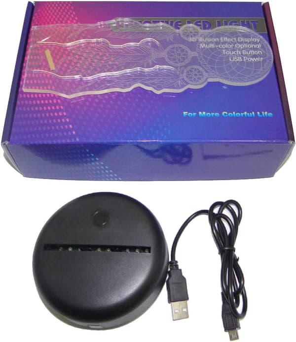 Drömfångare LED 3D Illusion USB Nattljus Dreamcatcher L
