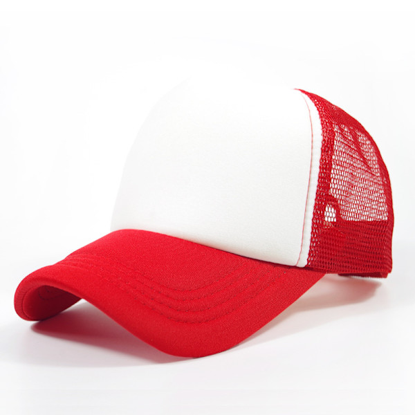Tvåfärgad Trucker Hat Sommar Mesh Cap med Justerbar Snapbac Z