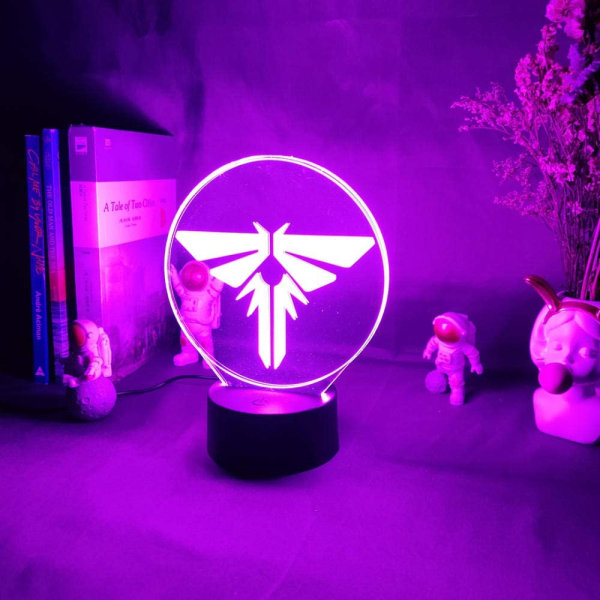 3D Luminous Signage Game The Last of Us Nattlampa för Skrivbord