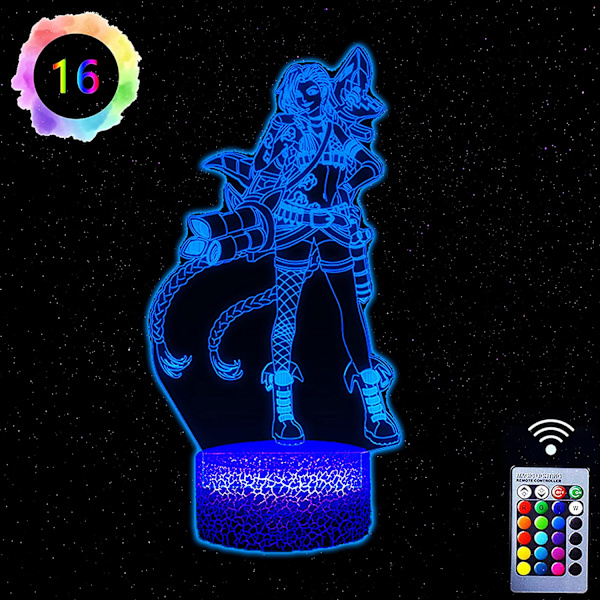 Födelsedagsdekorationer, Jinx Arcane-gåvor till flickor, 3D-illusion