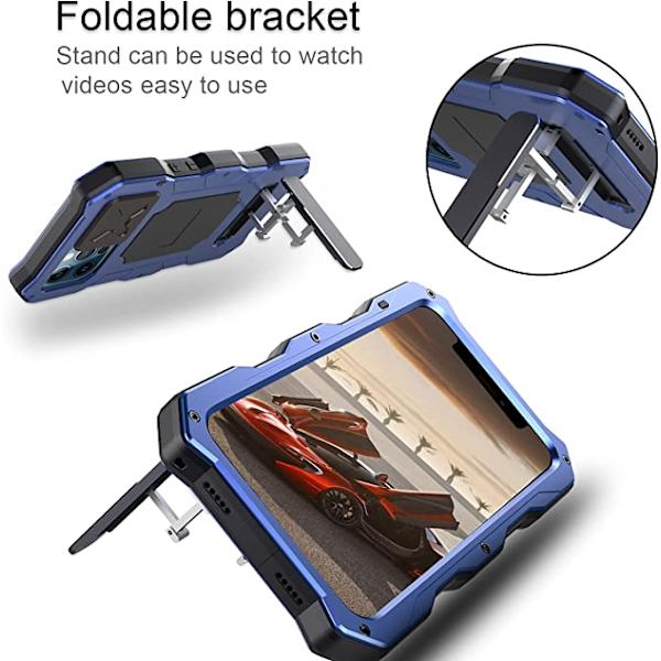Kompatibel med iPhone 12 Pro  Vattentätt Metallfodral, Byggt