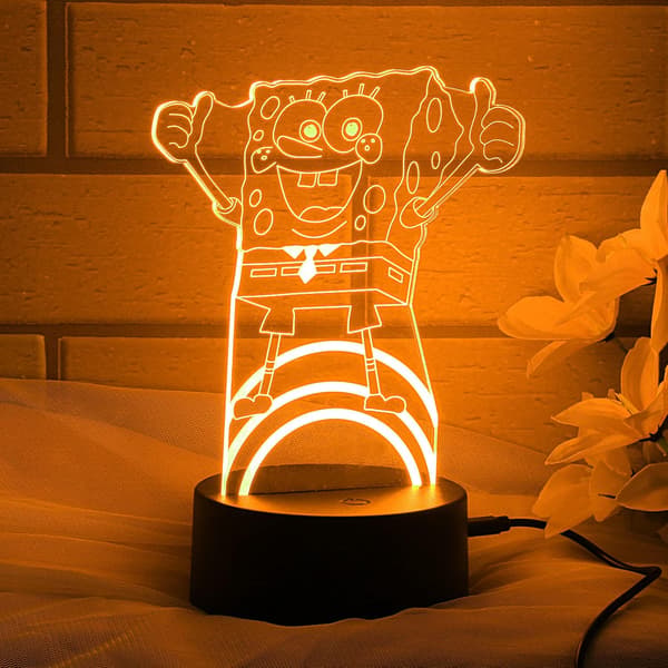 3D Nattlampe 2i1 Anime Bordlampe Led Illusjonslampe Touc