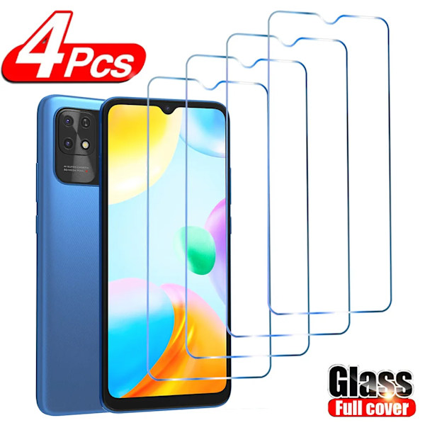 4 st skärmskydd för Redmi A2 Plus HD härdat glas