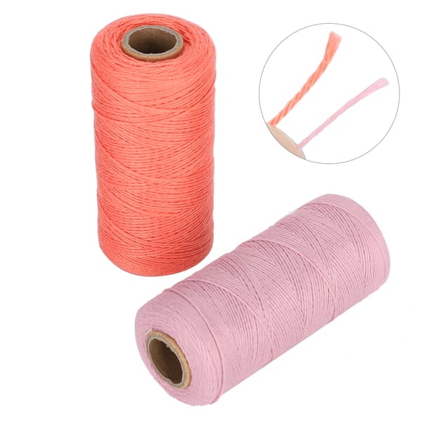 2 stk. broderimaskin tråd 8/4 renning garn veving teppe ekte bomull spinning 250 meter