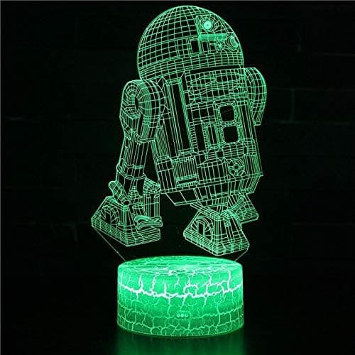 Star Wars Lampe Nattlys 3D Illusjonslampe Skrivebord for Stue