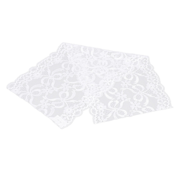 Pitsi Nauha 19cm Leveä 10 Jaardia Lisää Eleganssin Hyvä Joustavuus Turvallinen Käyttö Yksinkertainen Toiminta Lisää Eleganssin Vaatteiden TarvikkeetValkoinen