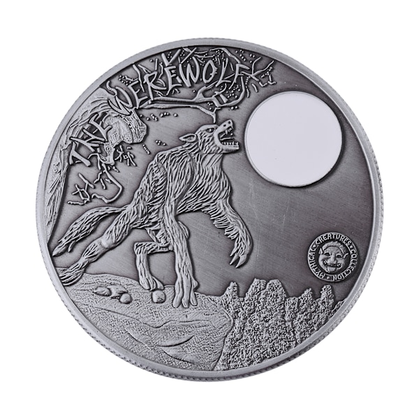 Samleobjekt Metal Mønt Souvenir Kunst Samling (Varulv)