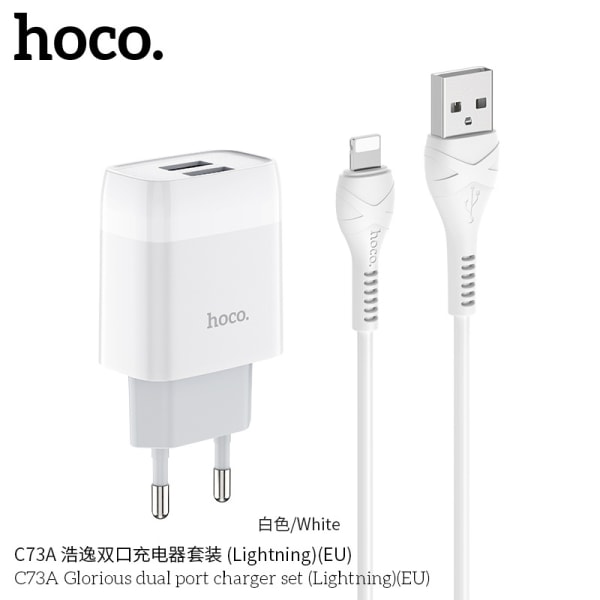 hoco. C57A Europeisk standard PD+QC3.0 snabbladdare TYPE-C till