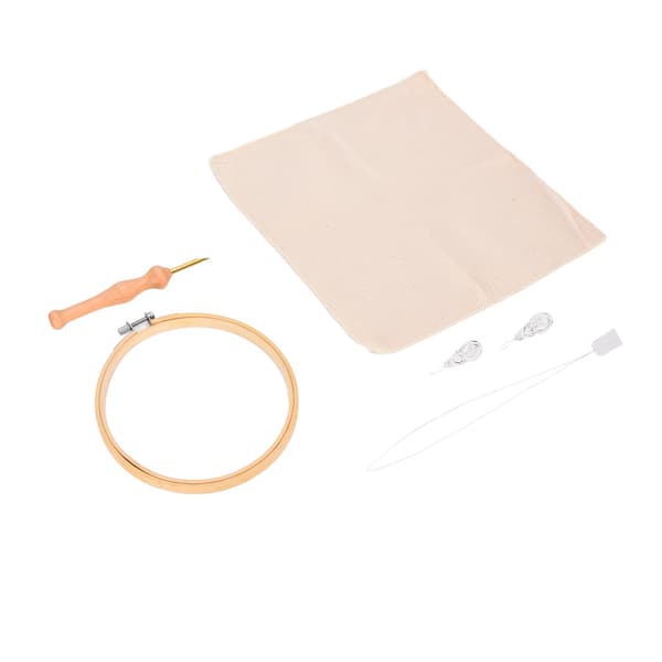 Punch Needle Kit Premium Material Lett å Holde Praktisk Høy Holdbarhet Broderinål Kit