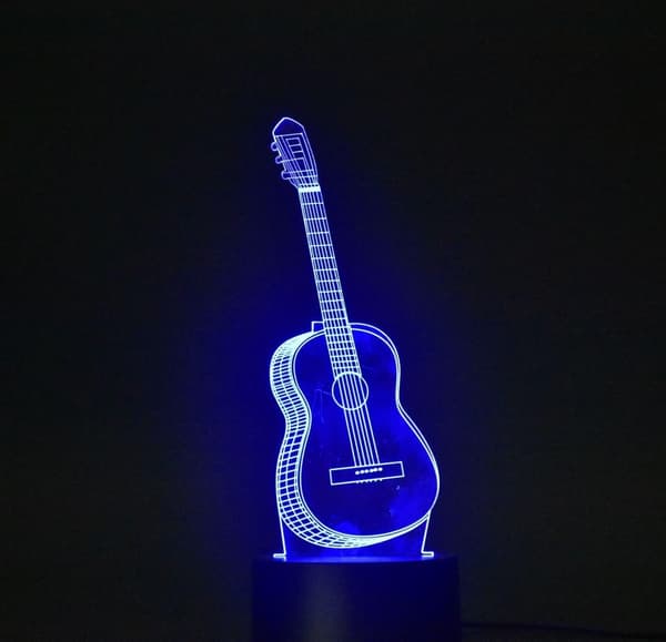 3D Nattlampe Illusjon Skrivebordslampe Bord USB Lampe Smart Hjem