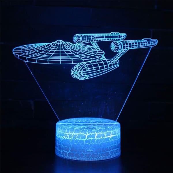 3D Illusjon Star Wars Nattlys Tre Mønster Dødsstjerne/M