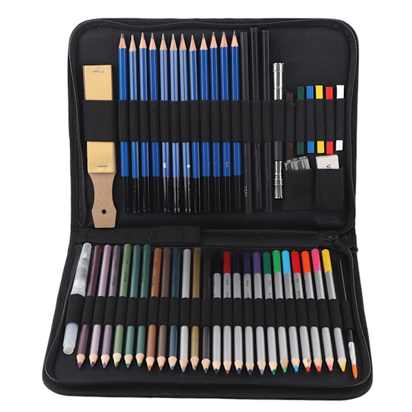 51PCS Professional Artist Sketching Drawing Colored Pencil Set Art Supplies