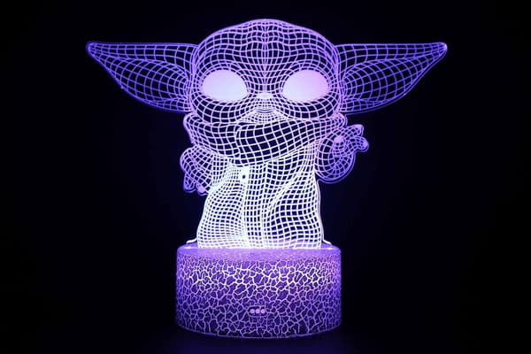 3D Illusion Star-Wars Natlampe 16 Farveskiftende Nat