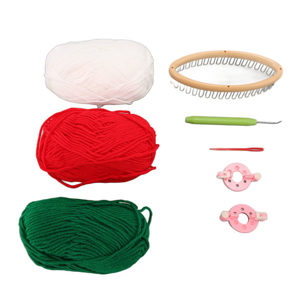 Sock Loom Kit 36 Pegs Stark Metall Enkel Användning Allmänt Använd Liten Stickning Loom Kit för Barn Familj DIY