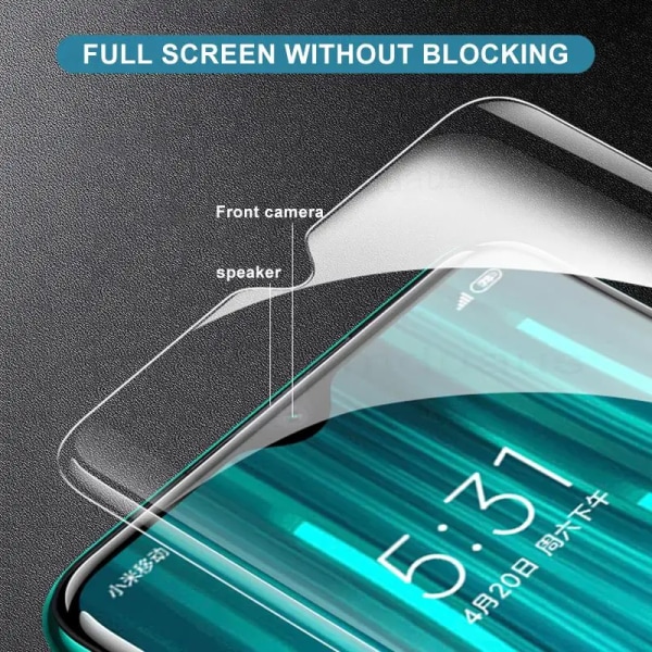 9H Härdat Glas För Xiaomi För Redmi Note 9 Skärmskydd
