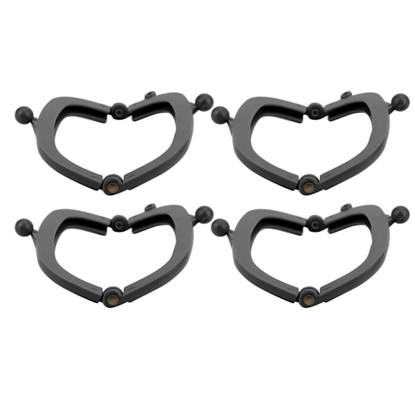 4 stk veskelås håndtak harpiks DIY håndveske håndverk sying håndlagde tilbehør 8,5 cm (svart)