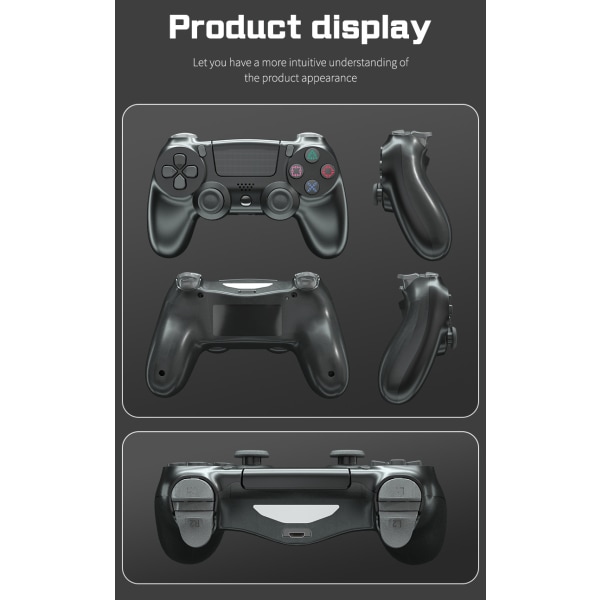 PS4 Langaton Bluetooth 4.0 Värähtelevä Peliohjain Valoilla Camouflage red