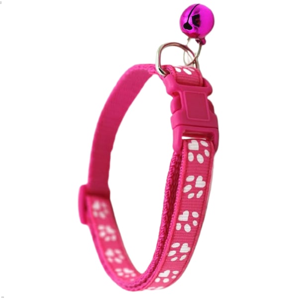 Hundhalsband Andas Nylon Pet Halsband Justerbar Liten och Pink