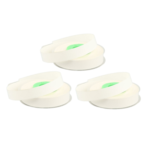 3 ruller etiketmaskintape Hver 26,2ft længde 9mm bredde Rivbestandig PET etiketmaskintape Refills til MAX LM 370 380 390 Hvid