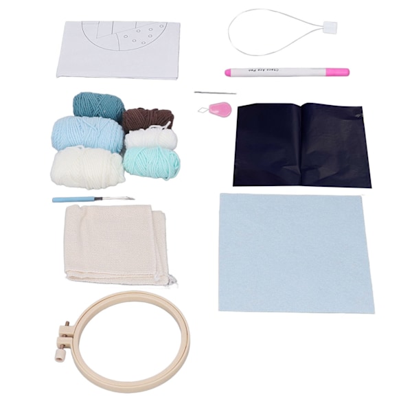 Julbroderi-kit Hands On Ability Lovely Pattern Easy Operation Punch Needle Kit för nybörjare Holiday Vibes