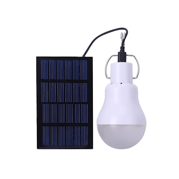 Solcellsladdad LED-lampa, bärbar USB-laddningsbar ljusprojektionslampa inomhus kontor med solpanel utomhusvandring campingtält fiskelampa (2 st)