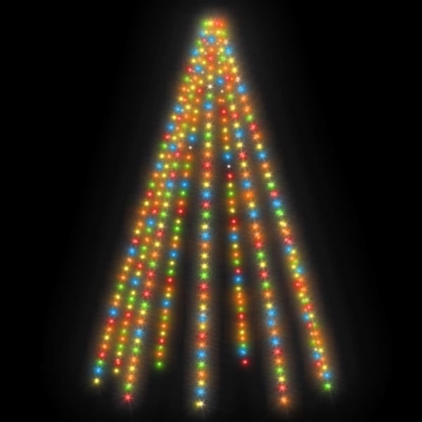 Ljusnät for julgran 400 lysdioder farveglad 400 cm