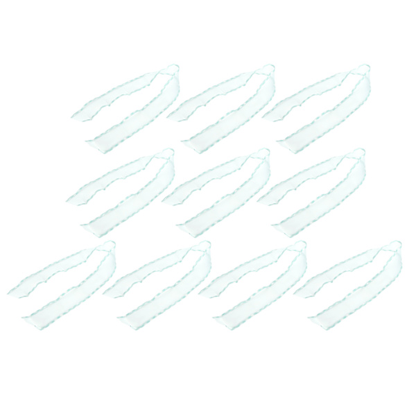 10 meter kantband polyester tyll för klädtillbehör DIY huvudbonad hår 2,6 tum (cyan C4 )