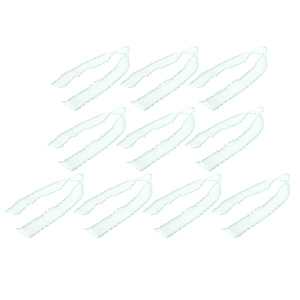 10 meter kantbånd polyester tyll for klær tilbehør DIY hodeplagg hår 2,6 tommer (Cyan C4 )