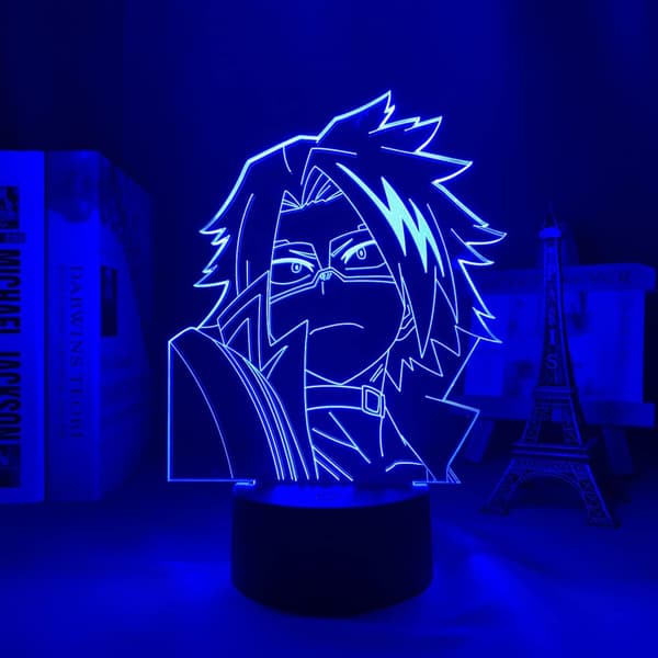 3D LED Illusjonslampe Nattlys Denki Kaminari 3D Lampe Anim