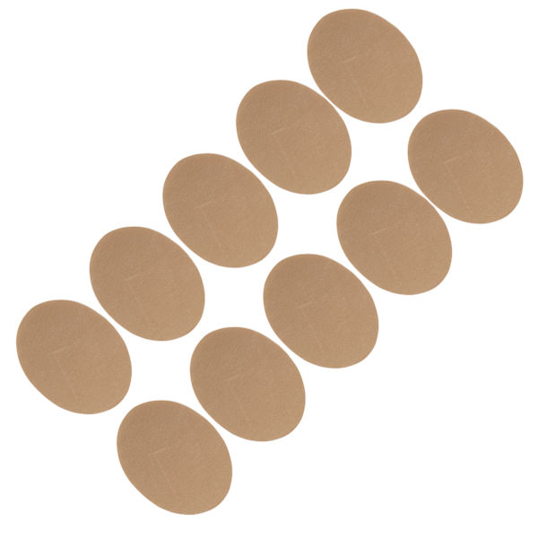 5 par jernlapper lim oval erme albue reparasjon DIY dekorasjon klær klistremerkerKhaki