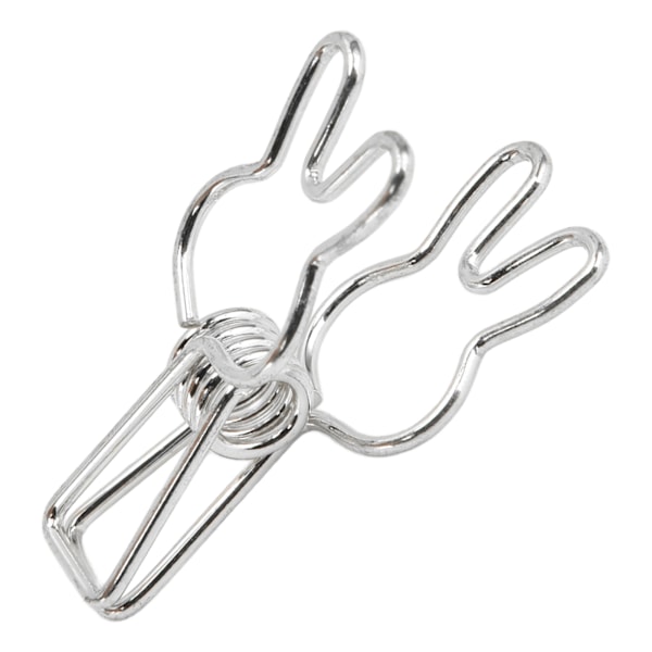 20 stk klips Multipurpose Multifunction Elektroplettering Hul Metall Binder Sterk FjærklipsSølv